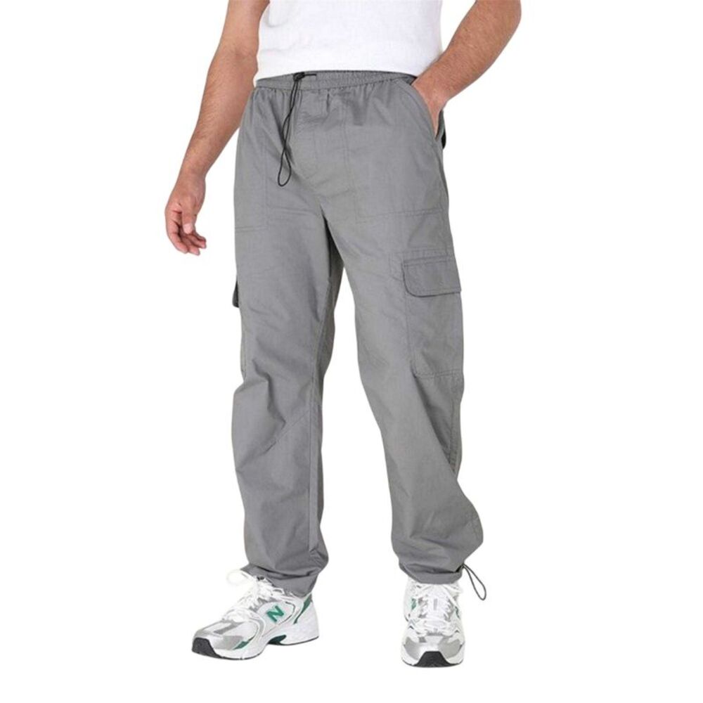 Brave Soul Mens Cotton Cargo Pants / Dark Grey